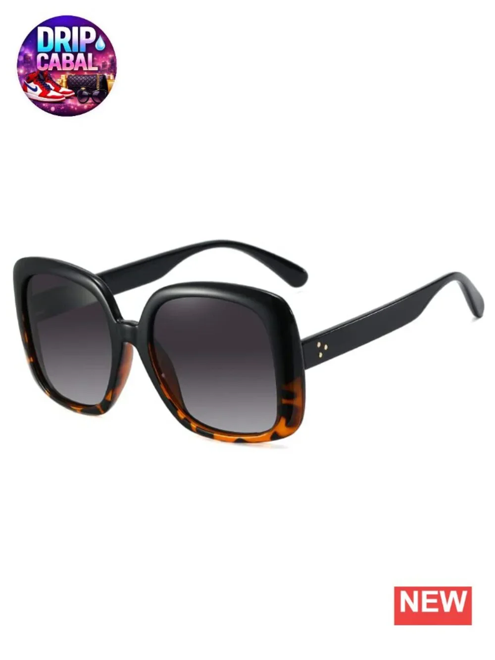Oversized Square Polarized Sunglasses UV400 for Women